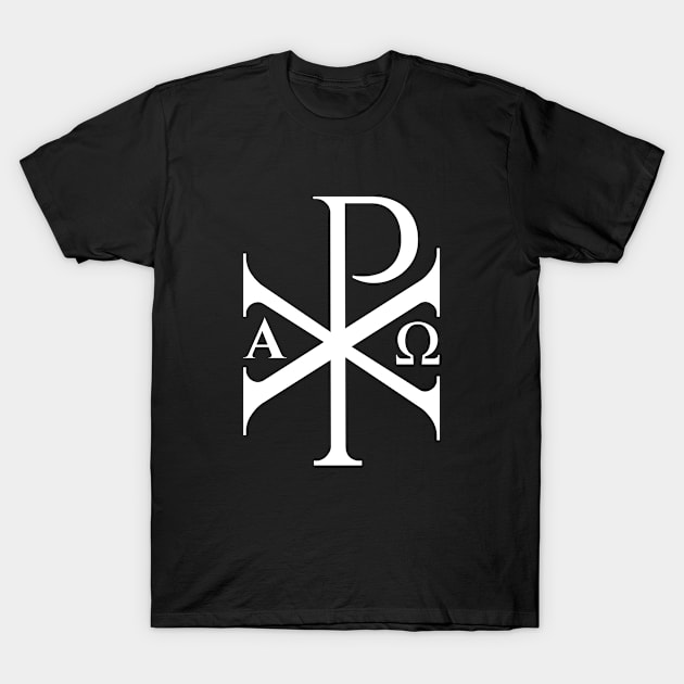 Alpha Omega Chi Rho Christianity Christian History Gift T-Shirt by zap